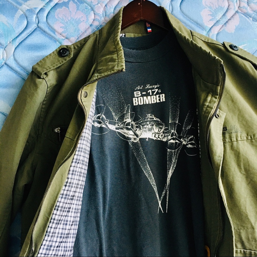 “Art Lacey B17G Bomber” Graphic Tee.